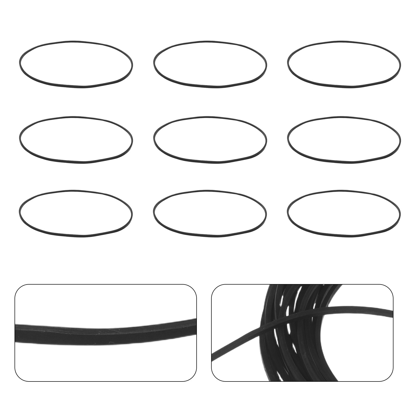 Audio Music Player - 20Pcs Flat Drive Belt Replacement For