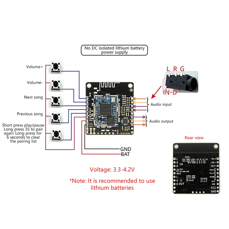 DC 5V/12V Bluetooth Music Modu - Audio Music Add review and price