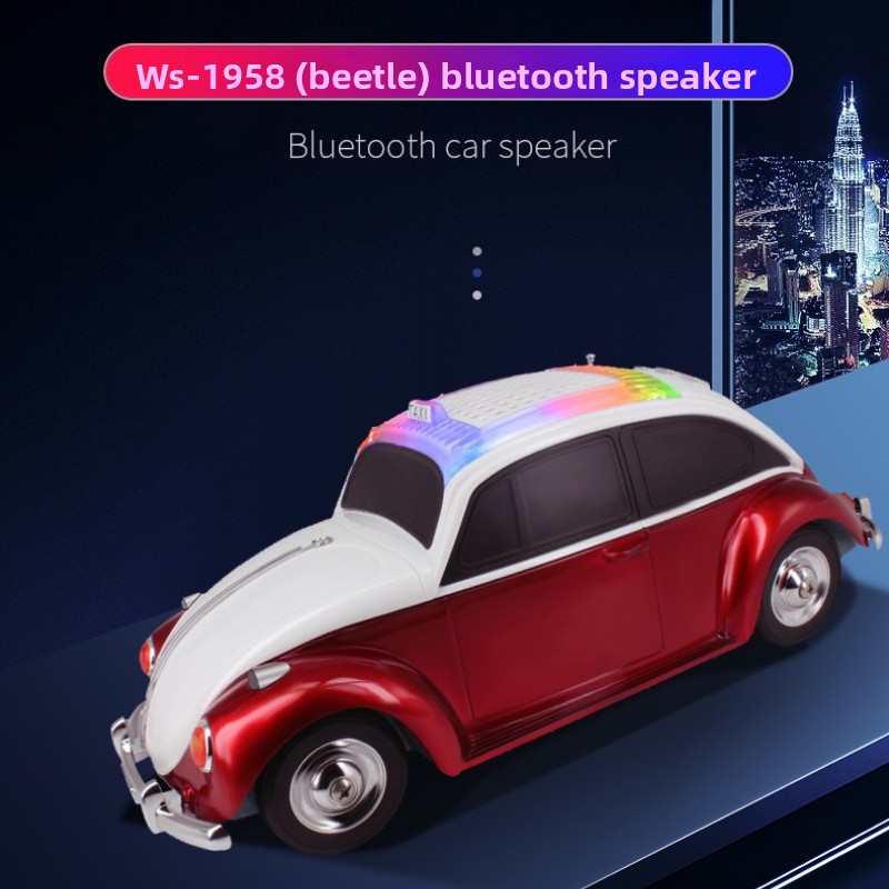 Beetle Car Model Bluetooth Spe - Audio Music Spotify review and price