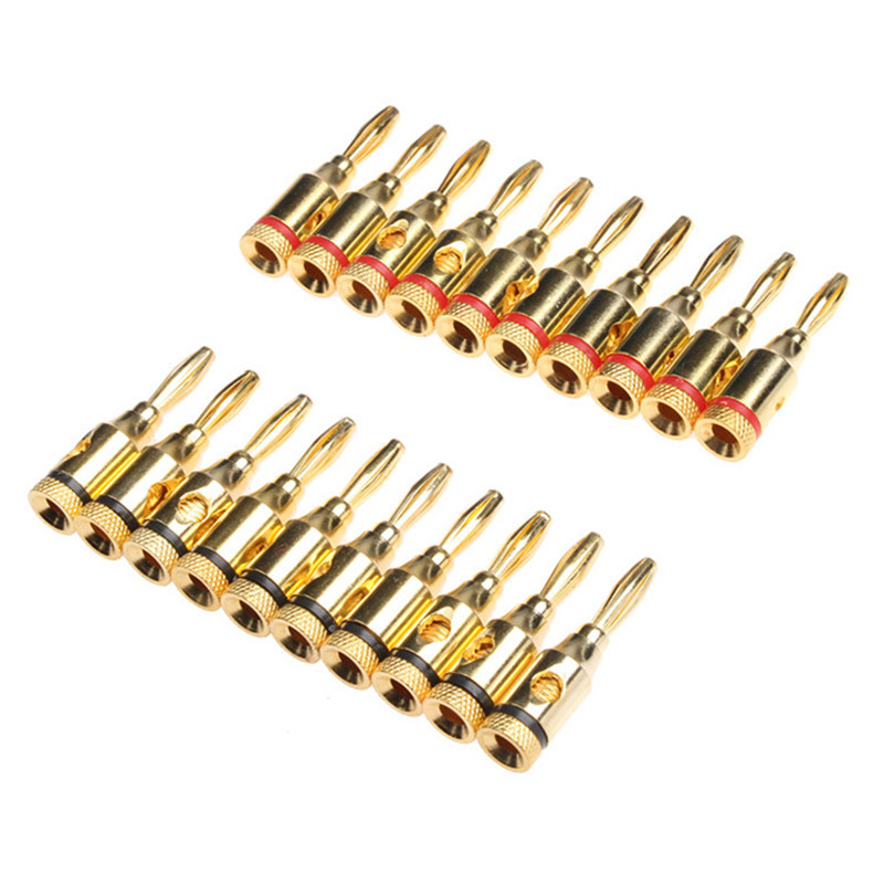 YT 20PCS Gold Plated 4mm Banan - Audio Music Yt review and price