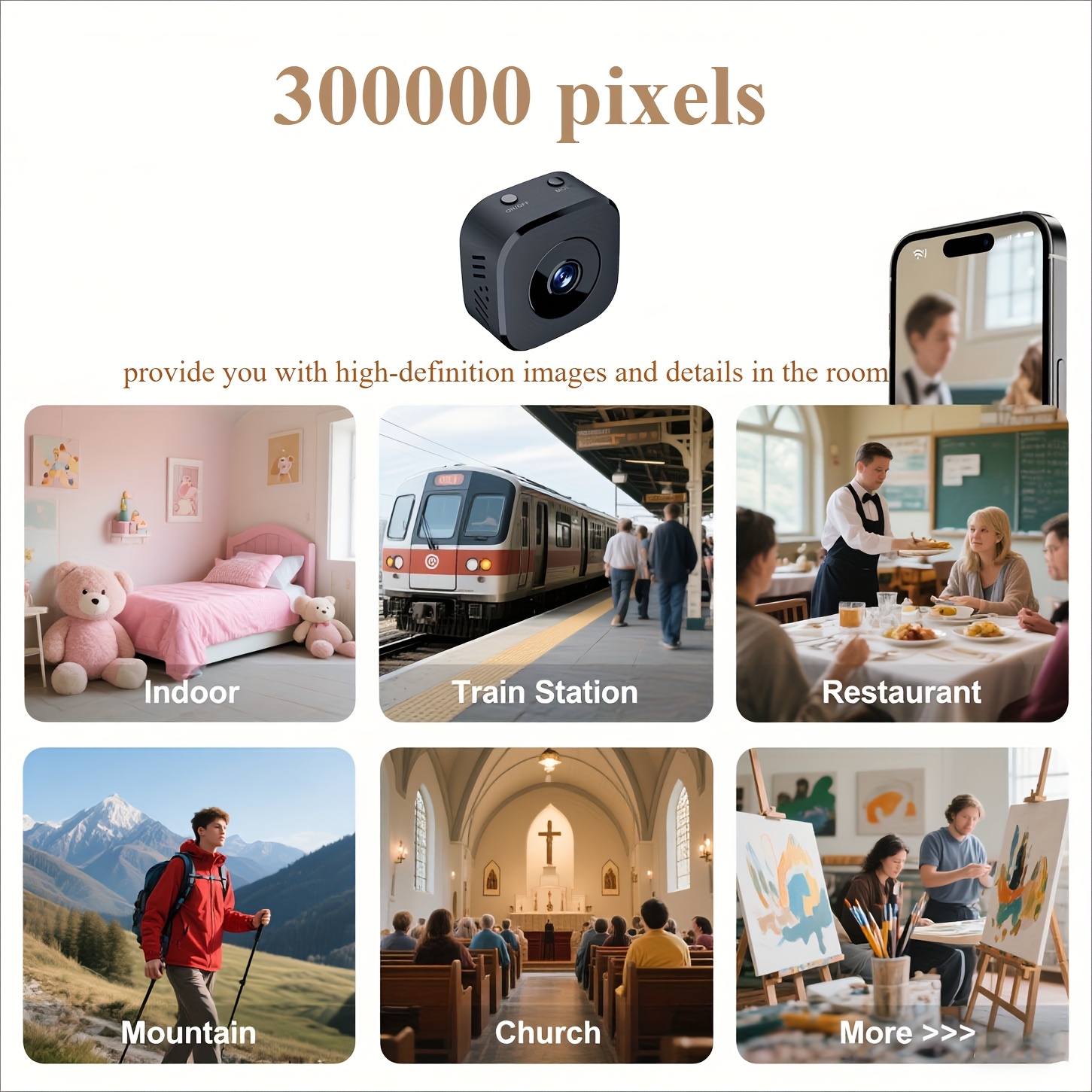 1080P HD Mini WiFi Camera Indo - Audio Music Recording review and price