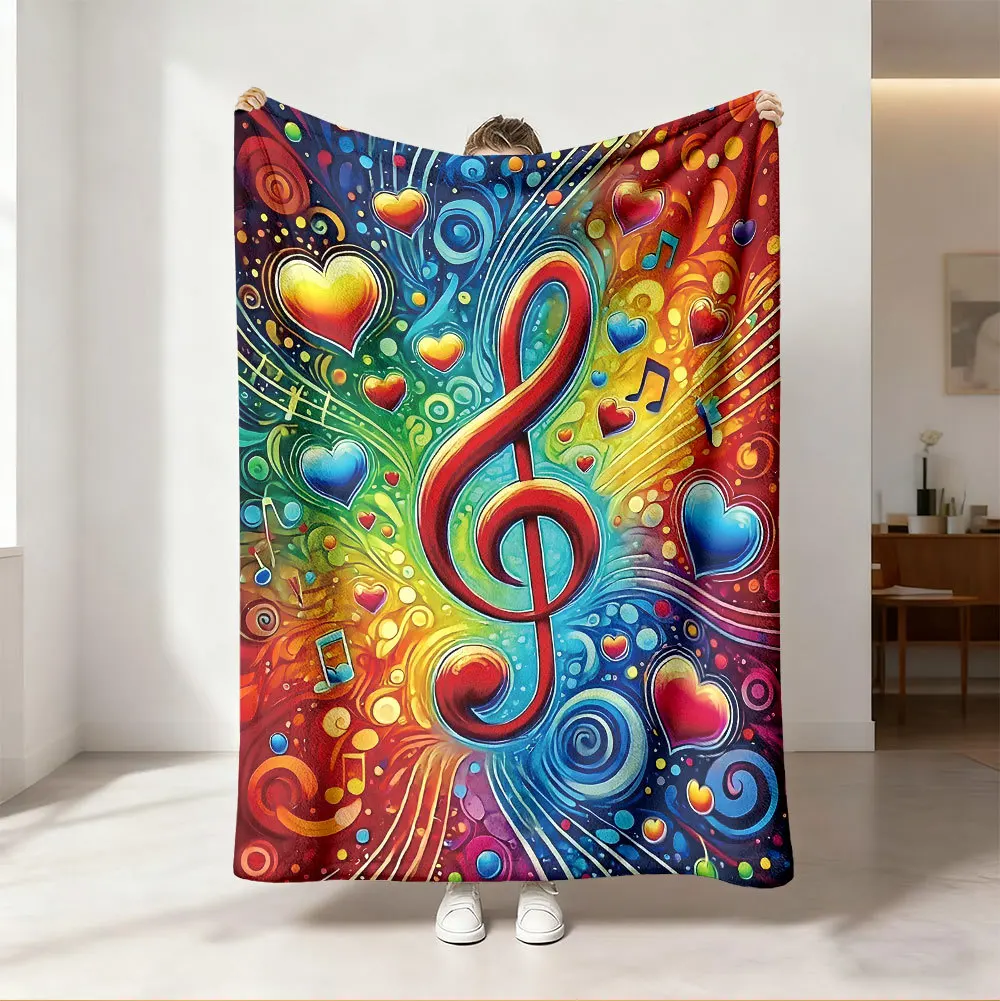 Throw Blanket Vibrant Neon Rai - Audio To Music Sheet review and price