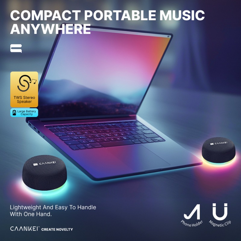 Magnetic Bluetooth Speaker wit - Audio Music Spotify review and price