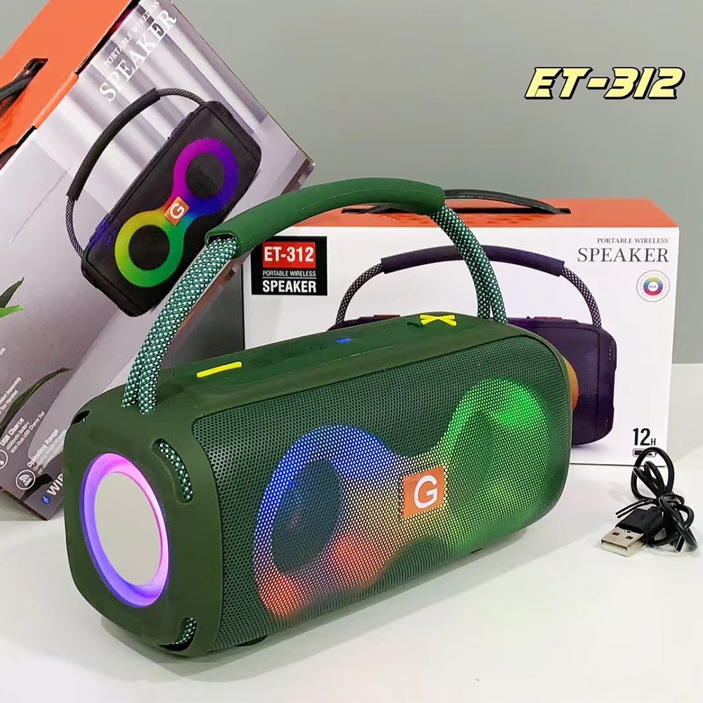 ET-312 Bluetooth Speaker Porta - Audio Music Spotify review and price
